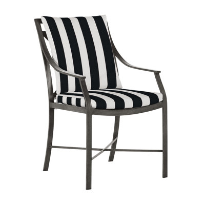 Monaco Aluminum Arm Chair - Slate Gray