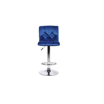  Monaco Tufted Velvet Adjustable Bar Stool