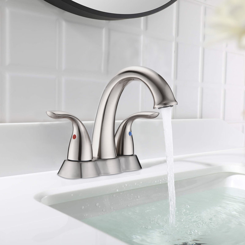 Centerset and Mounting / Installation Required 2 -handle Bathroom Faucet with Drain Assembly