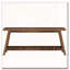 Farmhouse Two-Tier Console Table with Full Wood Durable Construction-1314789019