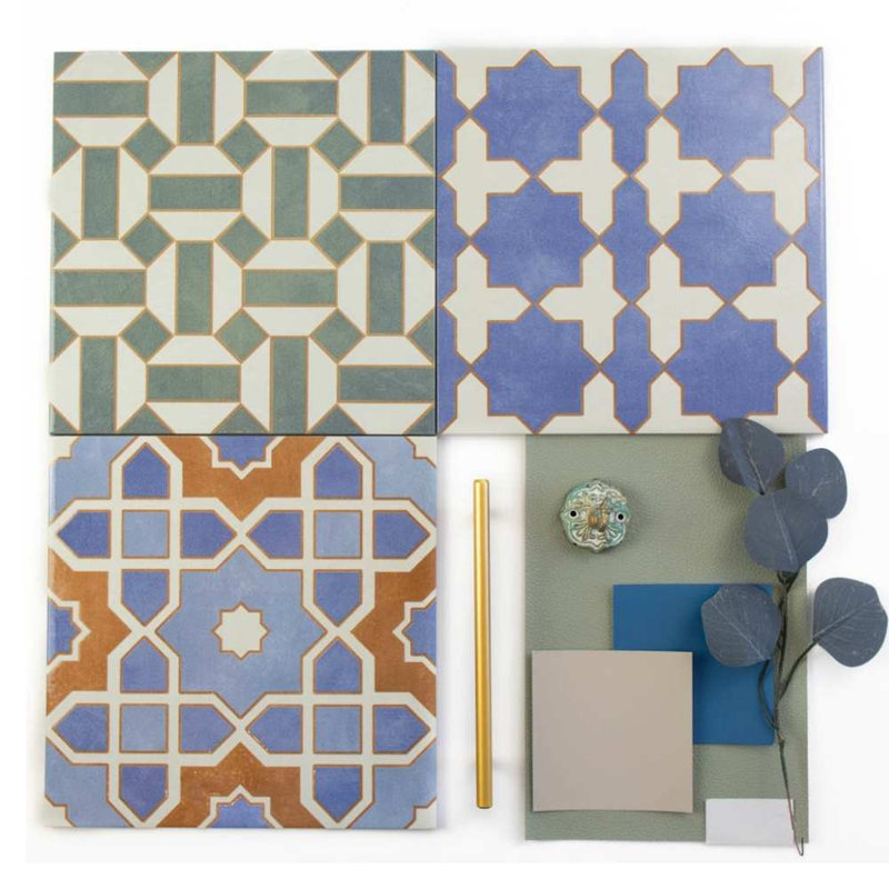 Gothic Porcelain Wall & Floor Tile, Cobalto