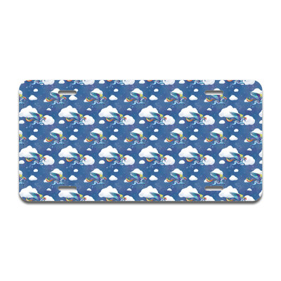 Rainbow Pegasus Aluminum Plate Frame