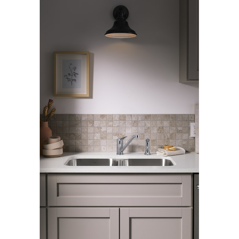 Valton Single Handle Kitchen Faucet with Side Spray