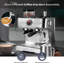 Machine à espresso semi-automatique avec moulin, 20 bars professionnels avec 30 réglages de broyage et buse à vapeur, réservoir d'eau amovible de 2,8 l, machines à expresso / café au lait / cappuccino