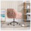 Chaise de travail en fausse fourrure Ratchel-1220732900