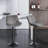 Nalupatio Swivel Upholstered Adjustable Height Counter Stool with Metal Frame-1606541407