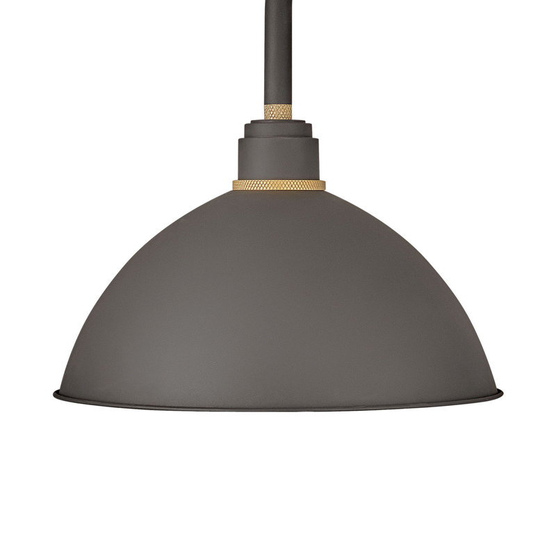 Foundry Wall Mount Outdoor Barn Light, 17" H x 12" W x 24" D, Black