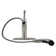 FlowCurve 8 in. Centerset 1-Handle Pull-Out Sprayer Kitchen Faucet with Deckplate in Brushed Nickel
