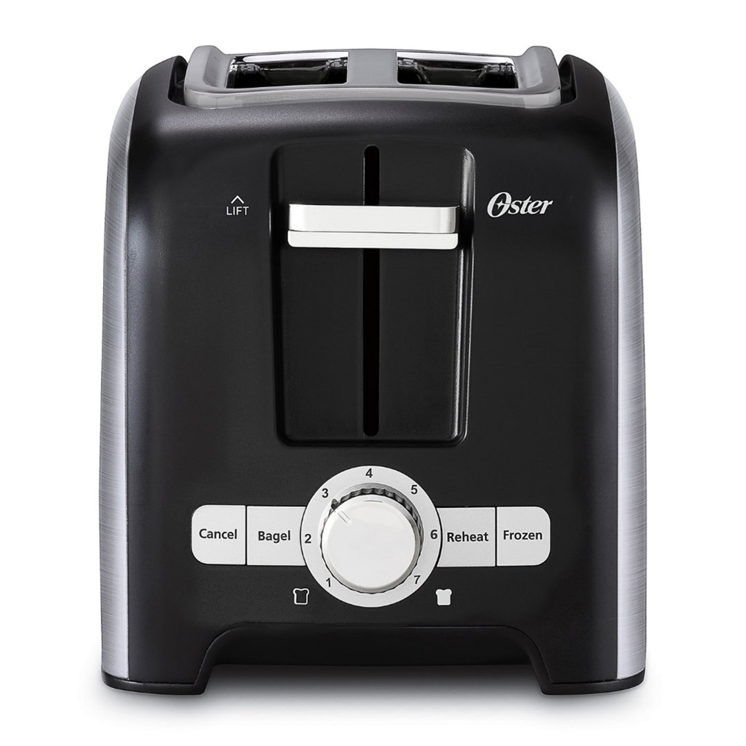 Oster 2 Slice Toaster with Extra-Wide Slots in Brushed Stainless Steel Oster