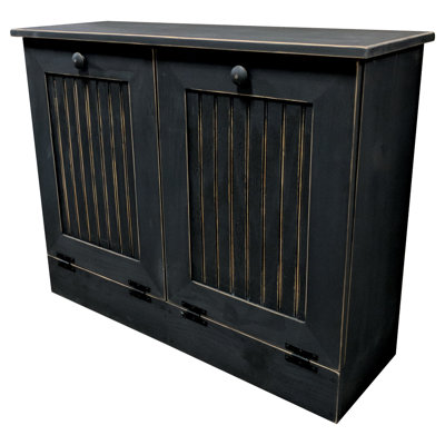 Solid Wood Tilt Out Trash Cans - 13 Gallons