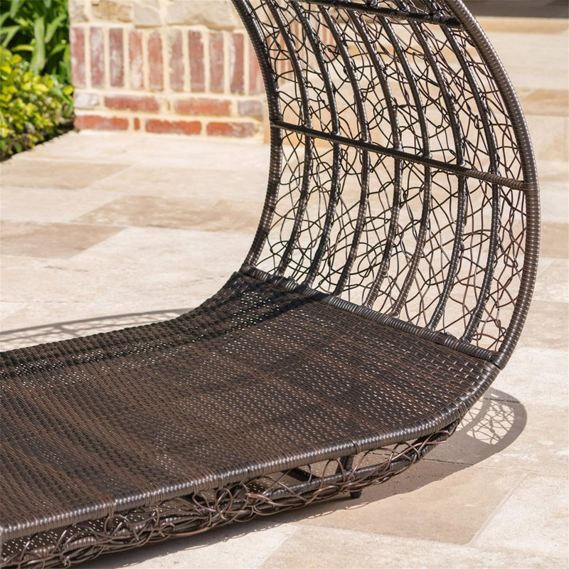 Coussin résistant à l'eau pour l'extérieur, Brun / Beige