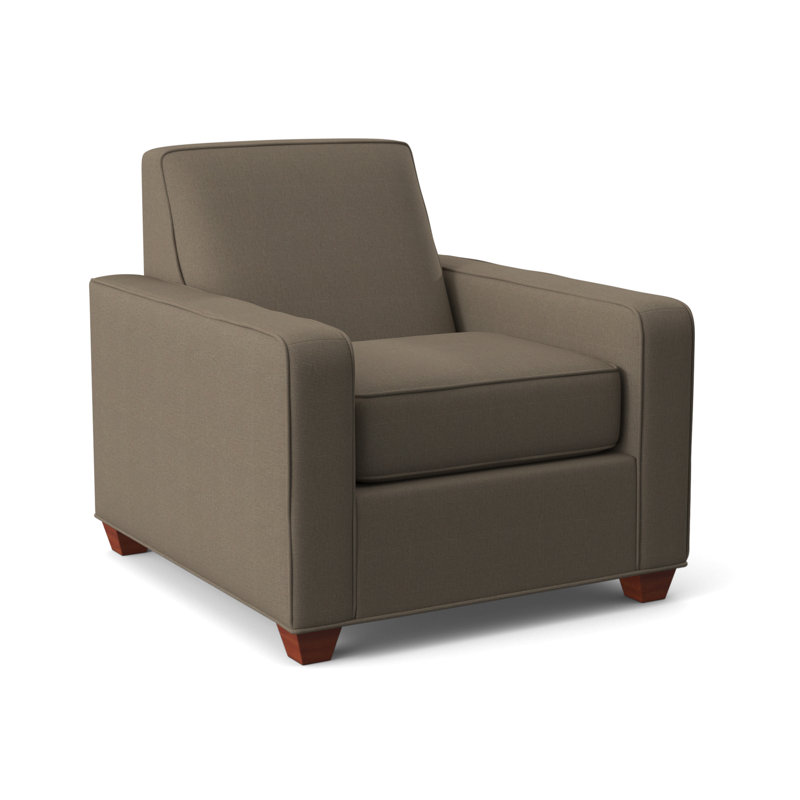Avery Upholstered Armchair, BM Cherry, Ridgecrest Putty