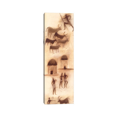 African Impression I by Jan Eelse Noordhuis - Wrapped Canvas Panoramic Painting