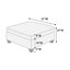 Élégant canapé modulaire en chenille gris de 6 pièces avec 2 coins d'angle, des chaises sans accoudoirs et des repose-pieds pour une chambre élégante et confortable