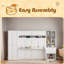 Lit escamotable Murphy avec placard, tiroirs et tablettes-2063964073