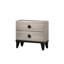 Table de chevet pour chambre à coucher avec 2 tiroirs et peu encombrant