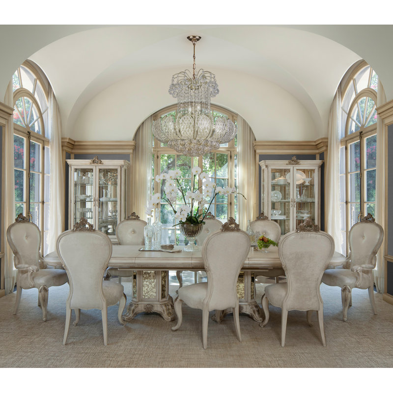 Platine De Royale Champagne Dining Table, Champagne