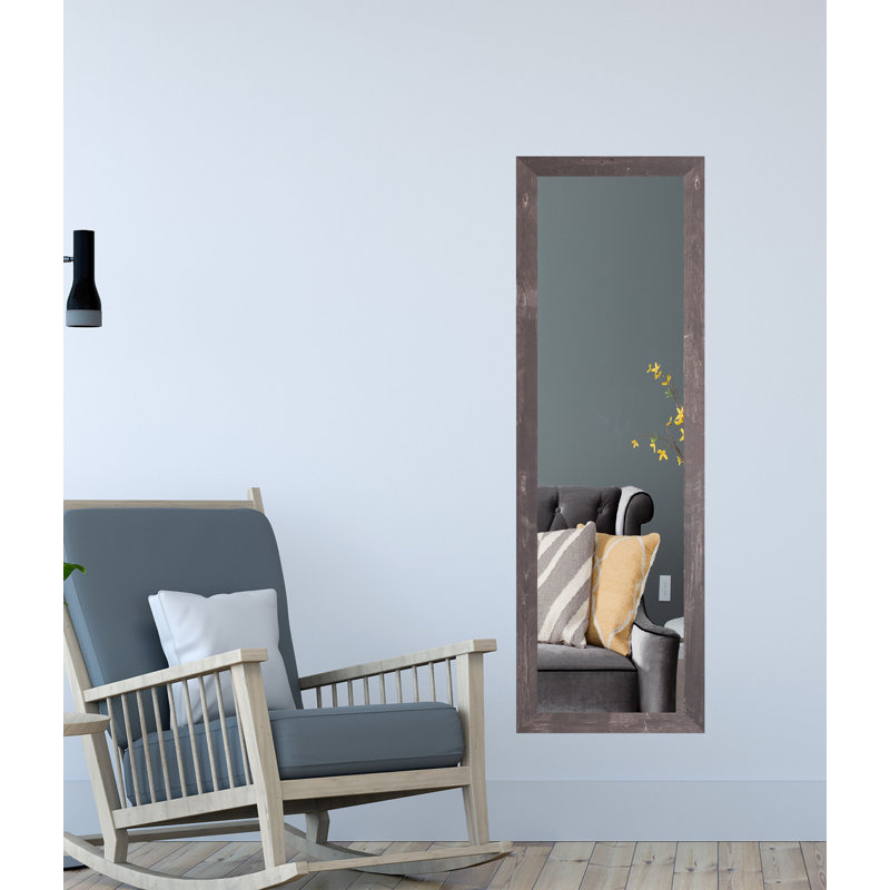 Khawla Solid Wood Flat Mirror, 64" H x 26" W