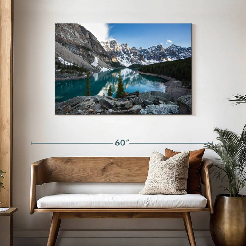 Lac Moraine bleu Alvord Glacial, H 30 po x l 45 po