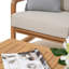 Ensemble de patio extérieur en bois massif 4 pièces