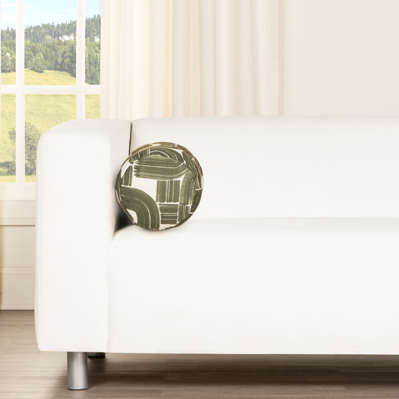 Coussin décoratif arche déco, Olive, Traversin 21 po x 8 po, Bourre en polyester