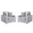 Modern Accent Chair With Cup Holder And Pillows(Set of 2)-115747886