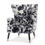 Upholstered Accent Chair With Footstool