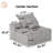 Modern Oversized Upholstered Sectional Sofa Couch Set with Sparkling Chenille Fabric, Modular Flexibility, and No Assembly Required-291756617