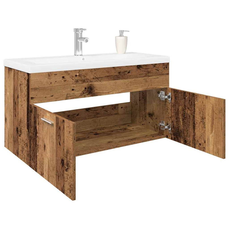 Bedar Wall Under Sink Cabinet, Old Wood