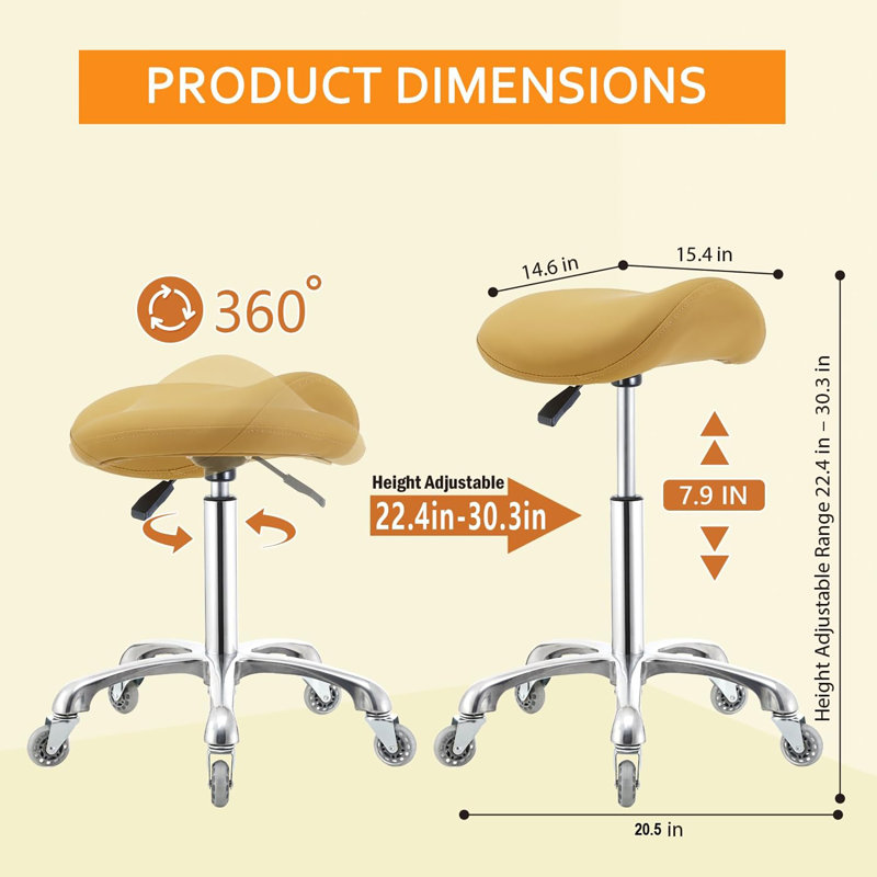 Chaise avec tabouret Saddle