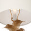 60cm Metal Table Lamp with Linen Shade-1500461245