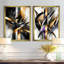Glam Vortex of Geometric Space I - Abstract Wall Decor, Modern Abstract, art mural 2 pièces-682836797-682836775