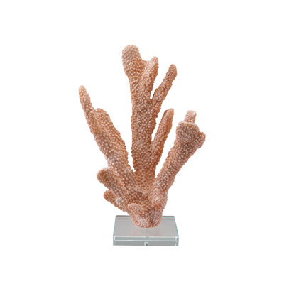 Résine corail avec base en verre
