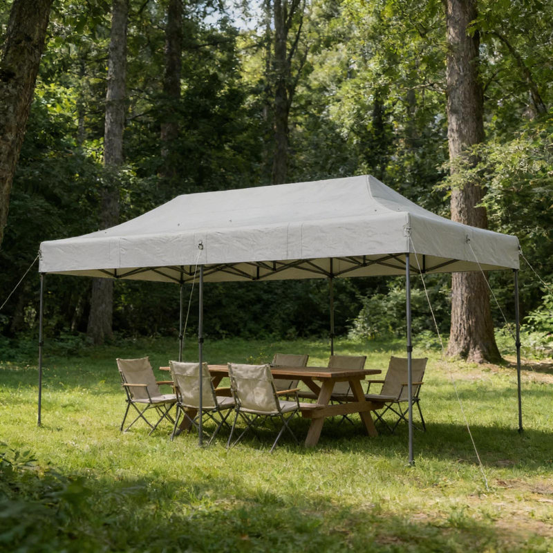 Abri à auvent Stable Instant, Blanc