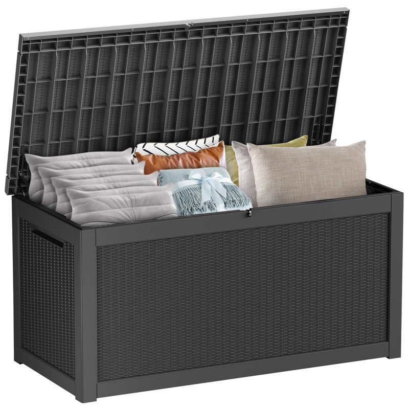 260 Gallon Resin Large Deck Box, 33.7" H x 67.7" W x 32.2" D