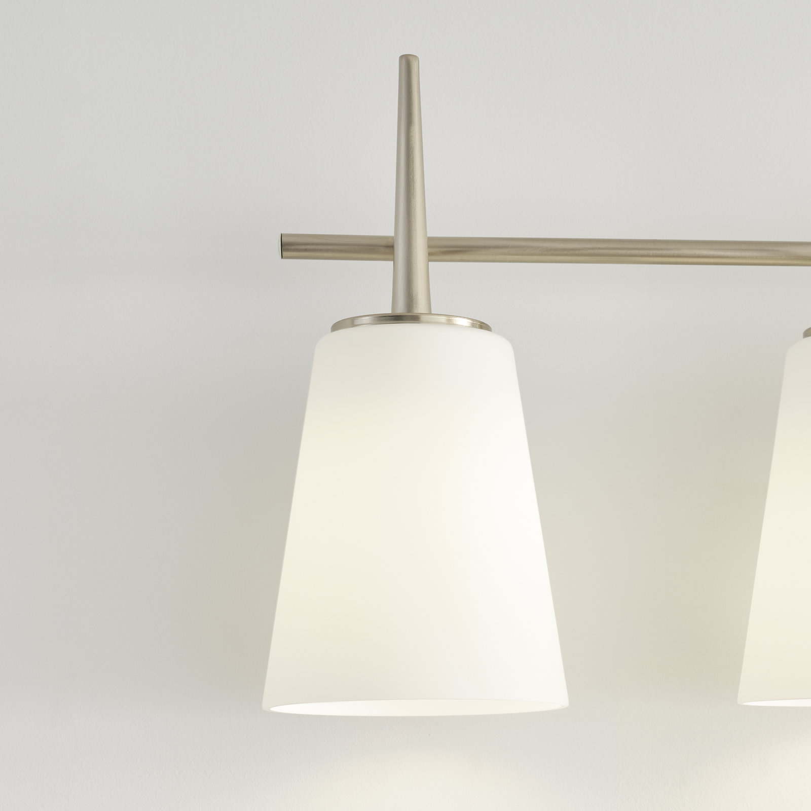 Erlandson 4 Light Dimmable Vanity Light, 100W A19 Medium, Brushed Nickel