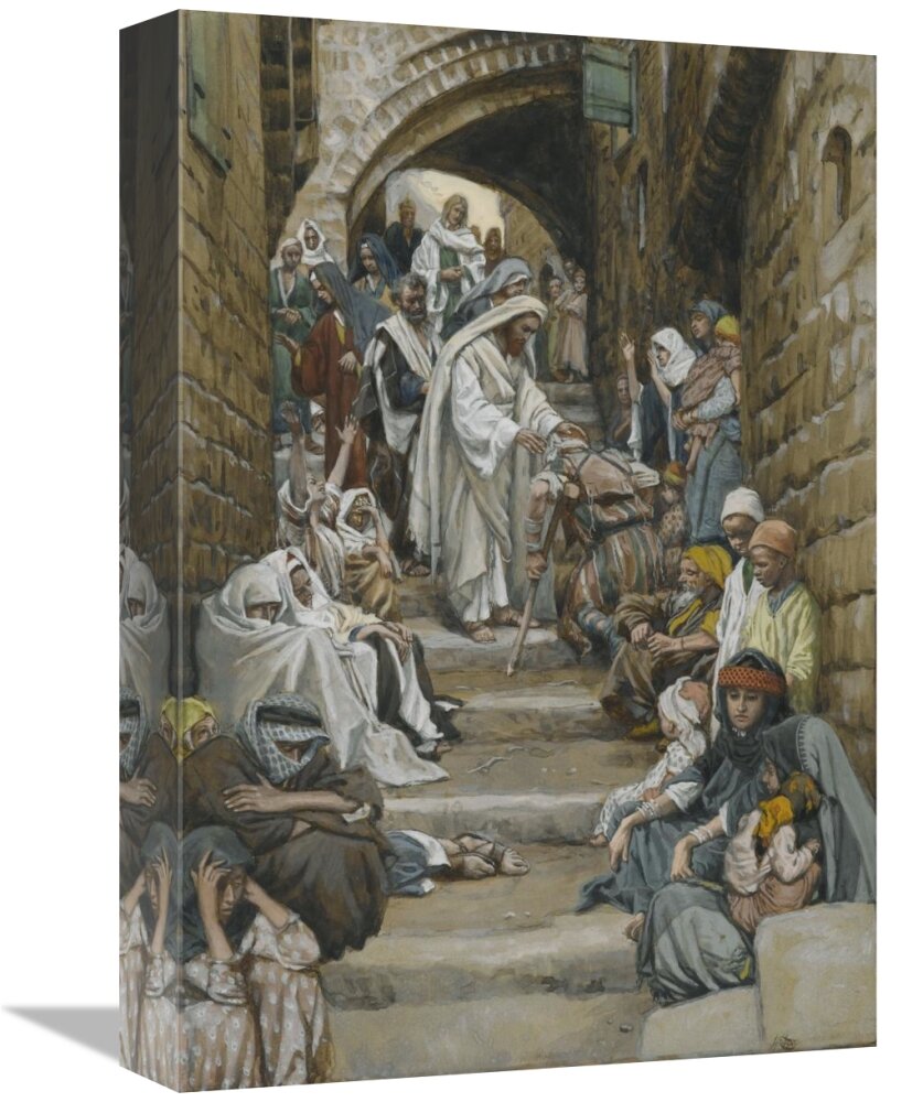 In The Villages The Sick Were Presented To Him The Life Of Our Lord Jesus Christ 1886 1894 On Canvas by James Tissot Print