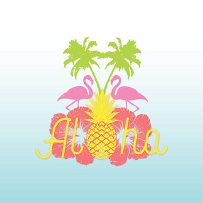 Aloha Tropics - Wrapped Canvas Print