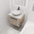 Modern Design Float Bathroom Vanity With Ceramic Basin, Wall Mounted Vanity With Soft Close Door