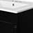 24'' Single Sink Bathroom Cabinet, Black Finish, Ample Storage Capacity Modern Vanity With Sink, 24'', Rectangular Functional-1184812270