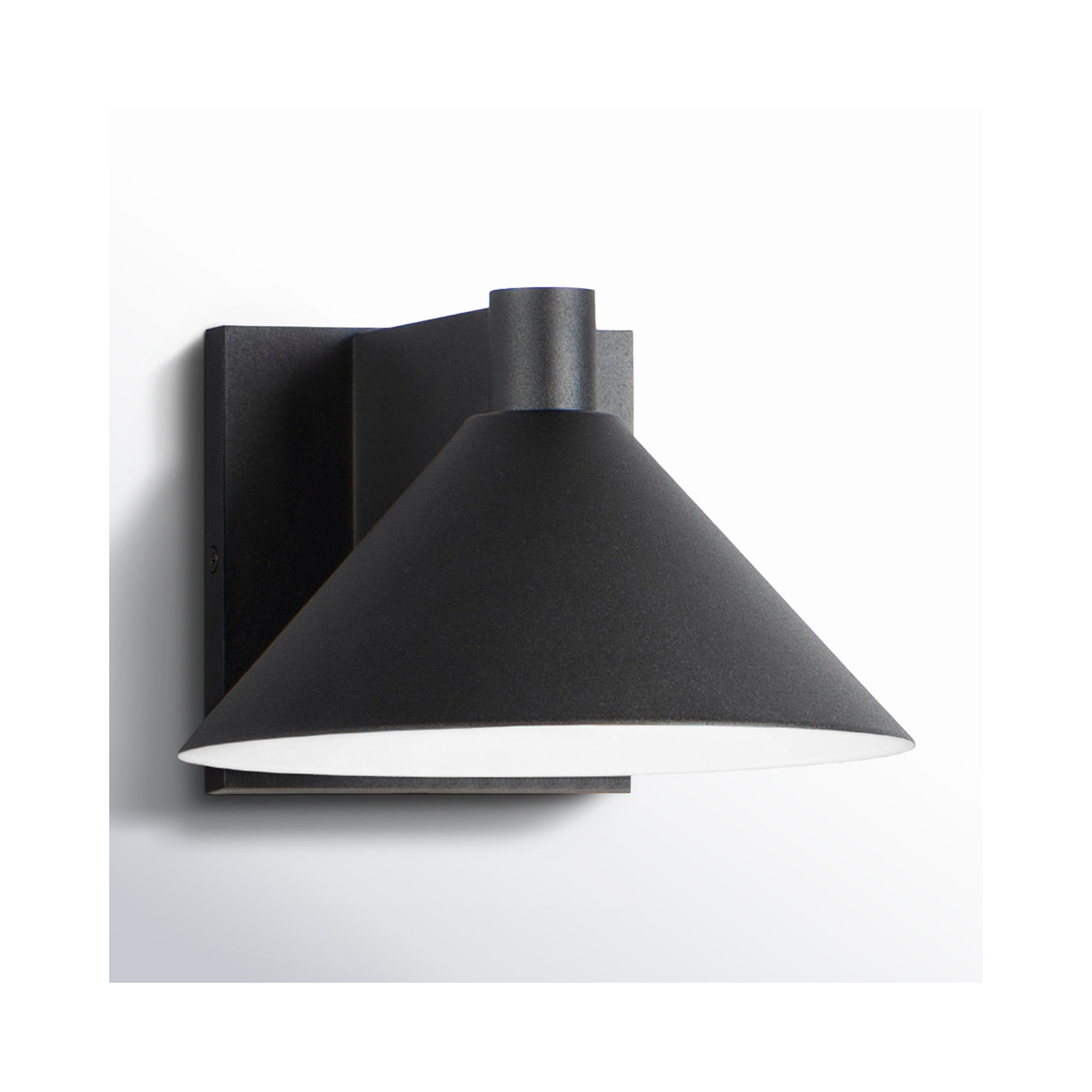 Chauncey Outdoor Aluminum LED Wall Light, Black, 8