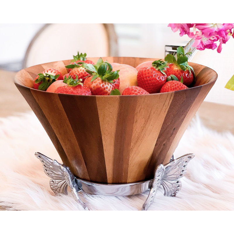 Coastal Wood Salad Bowl