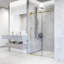 Porte de douche coulissante sans cadre avec verre transparent 3/8 po l 56-60 po x H 76 po Elan Hart-98606619