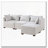 Modern Modular Ottoman with Performance Fabric