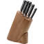 Florence 6 - Piece Stainless Steel Knife Block Set