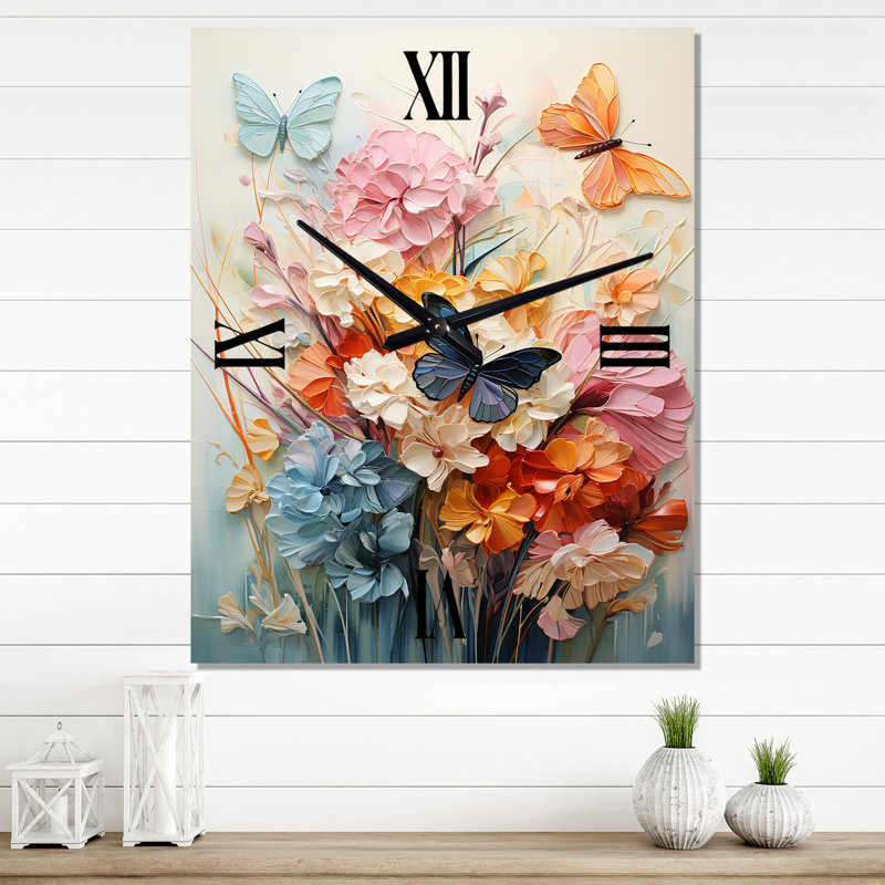 Horloge murale papillon Butterfly, Médium