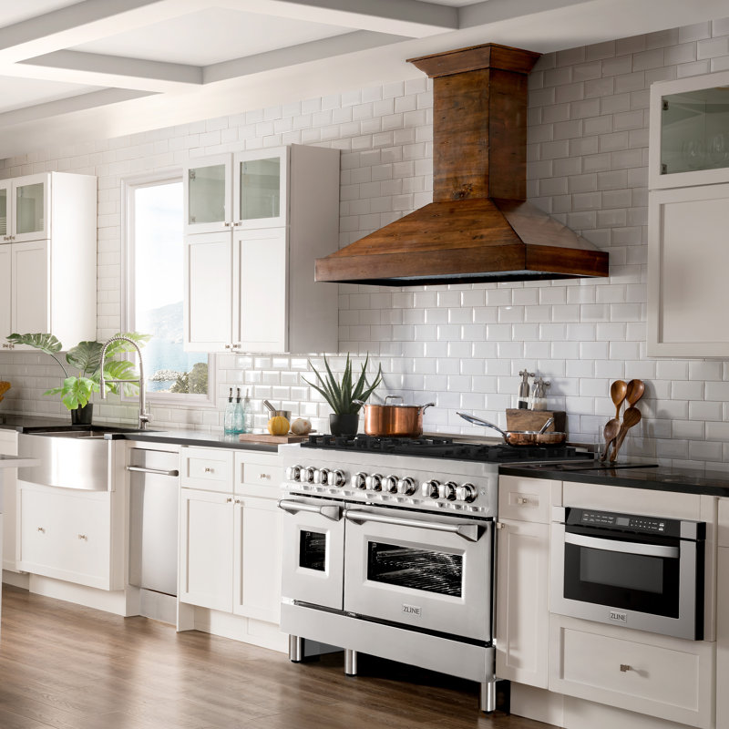 ZLINE 48" Legacy Dual Fuel Range w/ 7 Burner Gas Cooktop and 2 Electric Ovens, Satin Stainless Steel