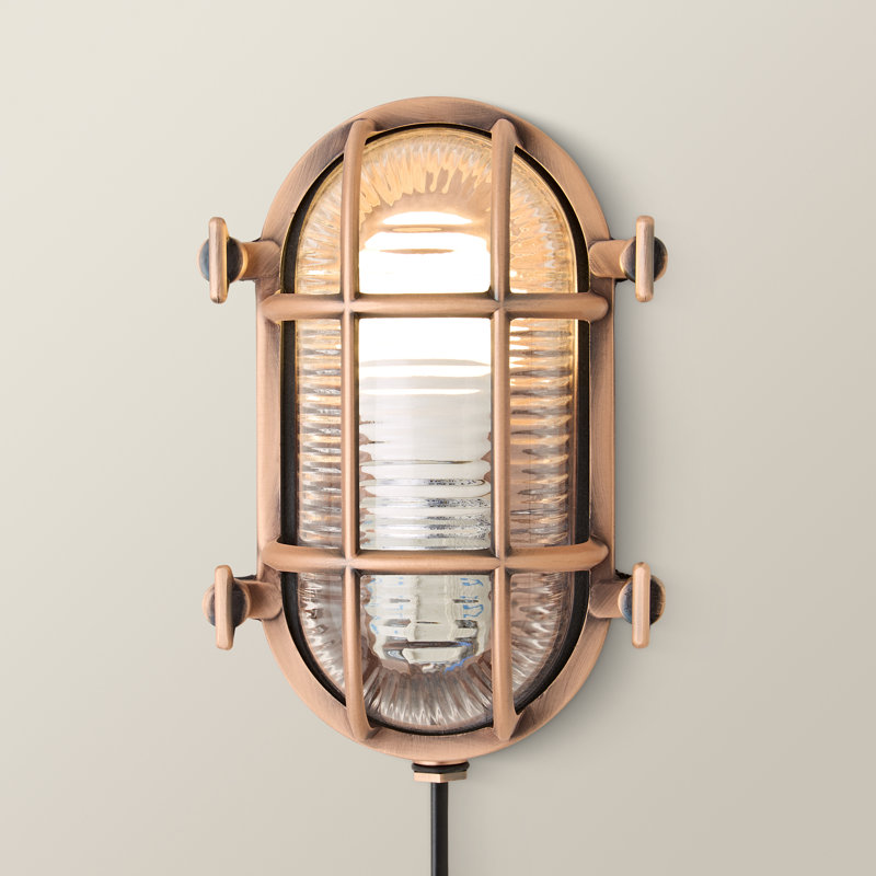 Westlawn 1 - Bulb Outdoor Bulkhead Light, Yes, Copper
