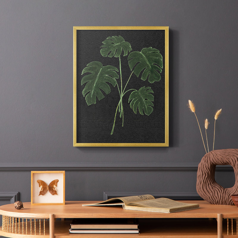Simple Tropics I, reproduction encadrée - bois massif, H 20 po x l 16 po