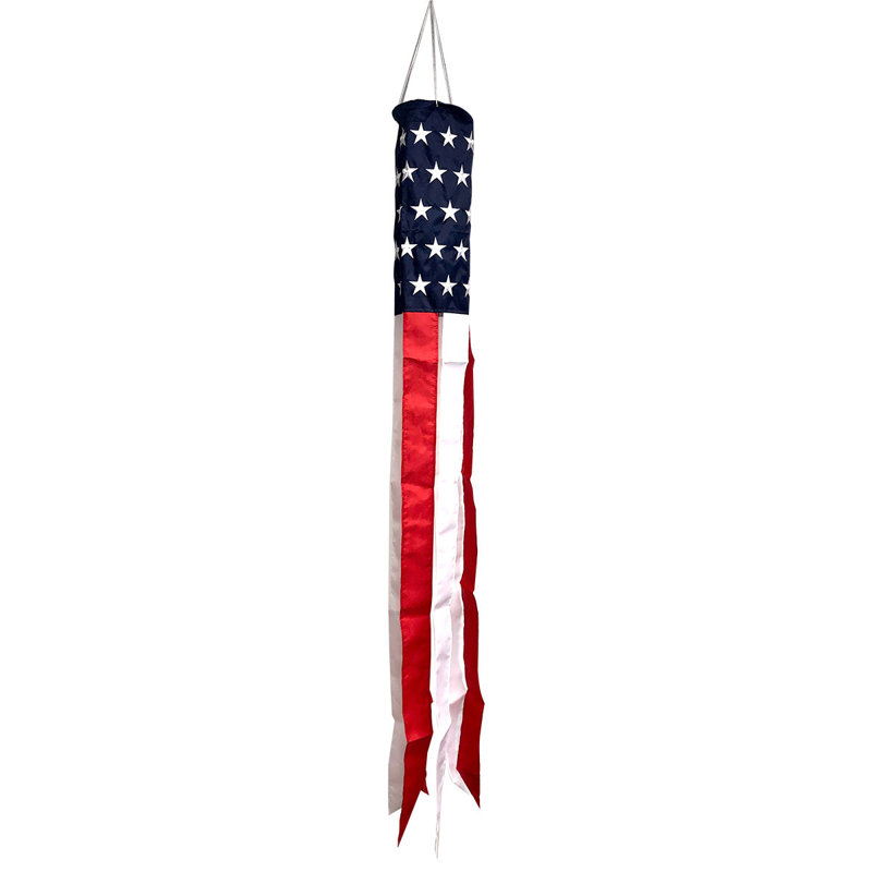 USA Embroidered Windsock